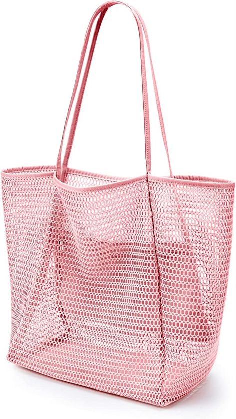 Extra Large Tote Bags, Mesh Tote Bag, Casual Tote Bag, Handbags Casual, Bag Summer, Beach Picnic, Mesh Design, Casual Tote, Mesh Bag