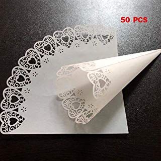 Paper Doily Crafts, Candy Wedding, Confetti Cones, Wedding Favors And Gifts, Doilies Crafts, Tafel Decor, Candy Gift Box, Paper Confetti, Paper Cones