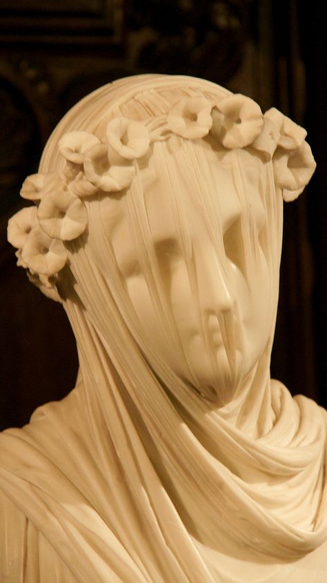 Raffaello Monti - Veiled Vestal Virgin (detail) (c. 1860) Veiled Vestal Virgin, Veiled Vestal, Famous Greek Sculpture, Vestal Virgin, Historical Sculptures, Winged Victory Of Samothrace, Famous Sculptures, Ancient Greek Sculpture, Italian Sculptors