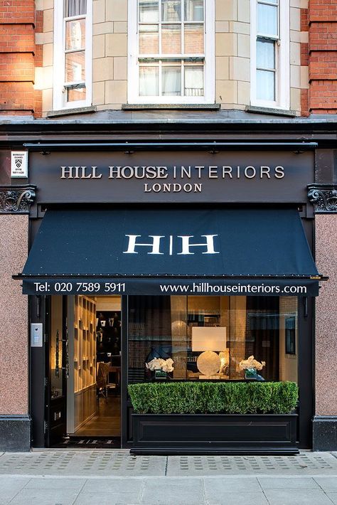 Hill House Interiors, Display Visual Merchandising, Shop Facade, Storefront Design, Shop Front Signage, Casa Vintage, Shop Fronts, Shop Window Design, Coffee Shop Design