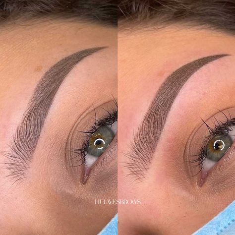 Ombre Brows 2022: Cost, Healing, Aftercare, Before and After Ombre Tattoo Eyebrows, Ombre Eyebrows Permanent, Combo Brows Microblading, Ombré Eyebrows, Pmu Eyebrows, Mircoblading Eyebrows, Combo Brows, Brow Tech, Eyebrow Before And After