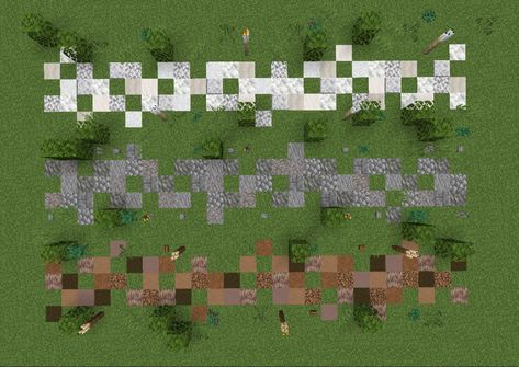 Minecraft Path Ideas, Minecraft Path, Minecraft Decoration, Minecraft Blocks, Minecraft Structures, Minecraft Farm, Path Ideas, Minecraft Cottage, Cool Minecraft Creations