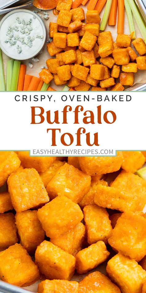 Easy Homemade Buffalo Sauce, Tofu Bites, Vegetarian Party, Buffalo Tofu, Appetizer Platter, Homemade Buffalo Sauce, Vegan Worcestershire Sauce, Carrots Celery, Blue Cheese Dressing