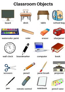 classroom objects picture dictionary Classroom Objects, Preschool Patterns, Basic Vocabulary, Classroom Images, School Transition, Classroom Pictures, Stars Wedding Invitations, English Transition Words, English Activities For Kids