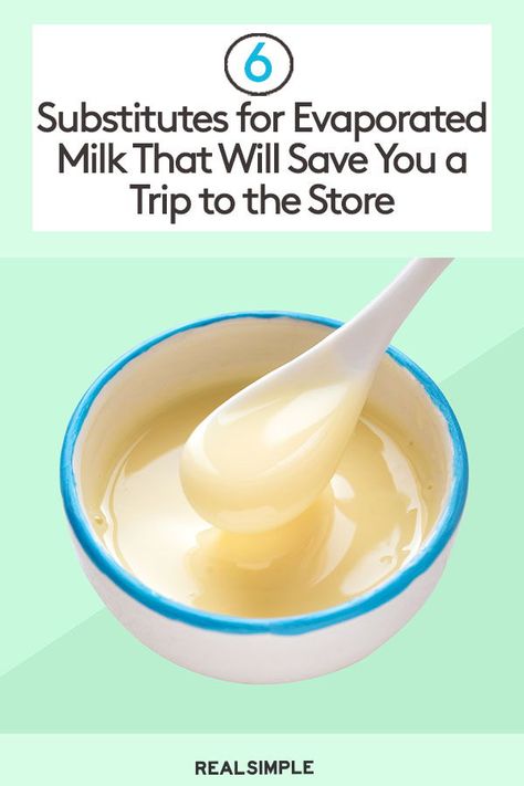 Evaporated Milk Substitute, Milk Substitute, Thanksgiving Tips, Kitchen Tricks, Holiday Dessert Recipes, Holiday Dessert, Cooking School, Evaporated Milk, Real Simple