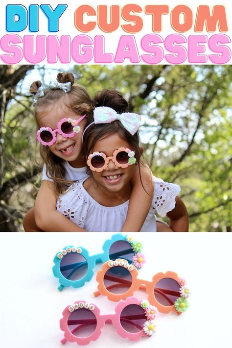 Sunglasses Favors, Sunglasses Party Favor, Diy Sunglasses, Flower Sunglasses, Reading Diy, Kid Parties, Custom Sunglasses, Party Sunglasses, Women Issues