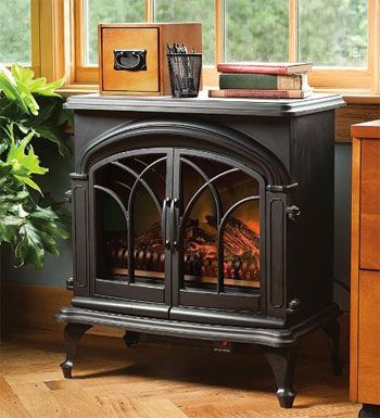 Energy-Saving Heater is a... Portable Electric Fireplace? Portable Electric Fireplace, Electric Stove Heaters, Portable Fireplace, French Fireplace, Stove Heater, Concrete Fireplace, Farmhouse Fireplace, Fireplace Heater, Faux Fireplace