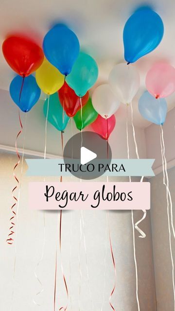 Pijamadas Picnic Teepee Celebraciones Tipi on Instagram: "Truco para pegar tus globos al techo 🚫 sin cinta plástica. No más levantamiento de pintura 😄 ¿Crees que realmente funciona? #truco #tips #tipdedecoración #globos #decoracionconglobos #tutorial #diy #globospersonalizados #medellinparty #medellinparty #festejosmedellin #agenciadefestejos #cumpleaños #decoracióndefiestas #decoraciondecumpleaños #bombas" Ideas Cumpleaños Mujer, Ideas Para Decorar Con Globos, Birthday Party Decorations Ideas, Tutorial Diy, Law Of Attraction, Spa, Birthday, On Instagram