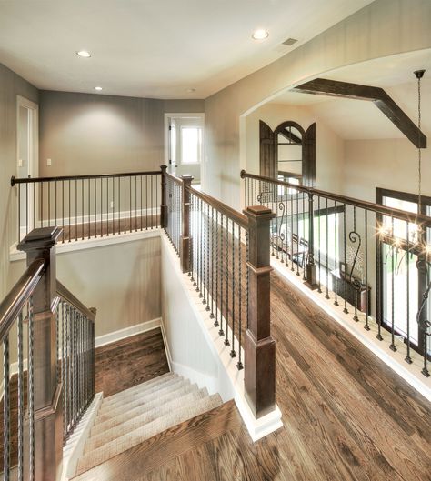 Hardwood Floors: Upstairs Hall Hardwoods http://www.bickimerhomes.com/ Room Children, Casa Country, Modern Farmhouse Design, New Home Builders, Stair Treads, Good House, House Goals, Johannesburg, House Inspo