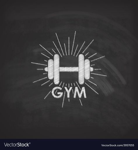 Chalk Illustration, Gym Logo, Light Rays, Logo Concept, Adobe Illustrator, Chalk, Bodybuilding, High Resolution, Illustrator