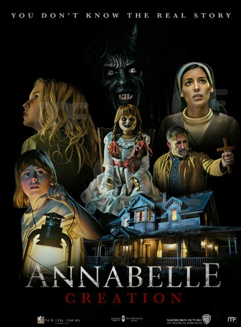 Annabelle Creation Edit By Mario Frías Annabelle Creation Poster, Annabelle Creation Movie, Annabelle Horror, Annabelle Creation, American Horror Movie, Conjuring Universe, Classic Horror Movies Posters, Annabelle Doll, Creepy Movies