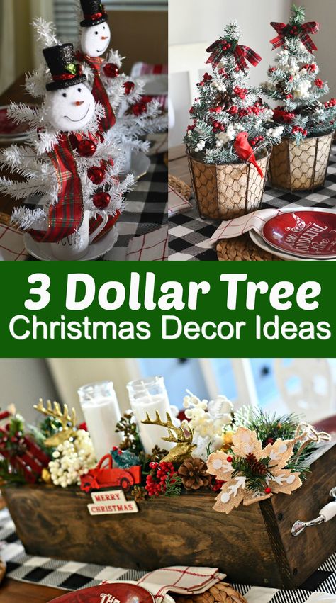 3 Simple & Fun DIY Dollar Tree Christmas Centerpieces Dollar Tree Christmas Centerpieces, Diy Dollar Tree Christmas, Dollar Tree Christmas Decor, Dollar Store Christmas Crafts, Dollar Store Christmas, Christmas Centerpieces Diy, Dollar Tree Christmas, Dollar Tree Decor, Dollar Tree Diy Crafts