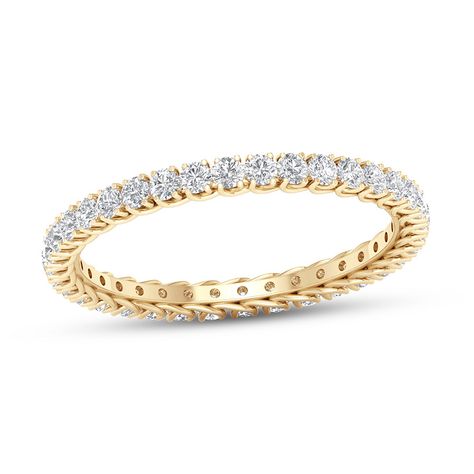 Vintage Eternity Band, Anniversary Bands For Her, Diamond Wedding Bands Stackable, Yellow Gold Diamond Wedding Band, Jared Diamond, 14k Gold Wedding Band, Diamond Anniversary Bands, Jared The Galleria Of Jewelry, Beautiful Wedding Rings