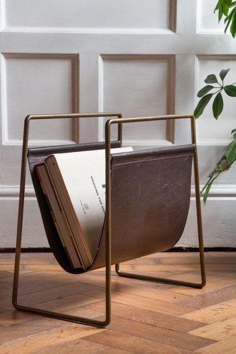 Leather Magazine Holder - Ideas on Foter Leather Magazine Rack, Rockett St George, Magazine Holder, Rack Design, Magazine Holders, Stylish Storage Solutions, Decoration Inspiration, Playroom Decor, Leather Furniture