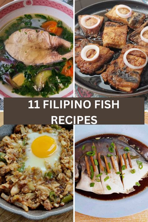 Here are the 11 most authentic and best Filipino Fish Recipes which each of these recipes carries important Filipino culture and history, which shows how food brings families and communities together. Fish Filipino Recipe, Vegetarian Recipes Filipino, Filipino Fish Recipes Philippines, Filipino Rice Recipes, Filipino Seafood Recipes, Ulam Pinoy Filipino Recipes Main Dishes, Dinner Ideas Filipino, Filipino Fish Recipes, Pinoy Fish Recipe