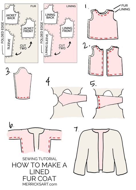 how to make a fur coat How To Make A Jacket Pattern, Faux Fur Coat Pattern, How To Make Jacket, Fur Coat Pattern Sewing, Diy Fur Coat, How To Make A Coat, How To Sew A Coat, Sewing A Jacket, How To Sew A Jacket