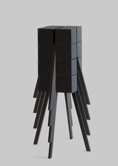 Stool Stackable, Stackable Stools, Woodworking Tools Workshop, Seating Ideas, Plywood Boxes, Designer Bar Stools, France Design, Geometric Forms, Furniture Trends