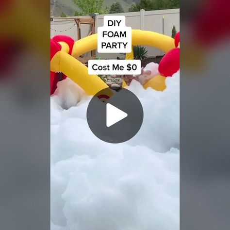 Diy Foam Machine How To Make, Foam Machine Party, Foam Party Decorations, Kids Foam Party, Diy Foam Party, Diy Foam Machine, Foam Party Ideas, Foam Birthday Party, Foam Machine