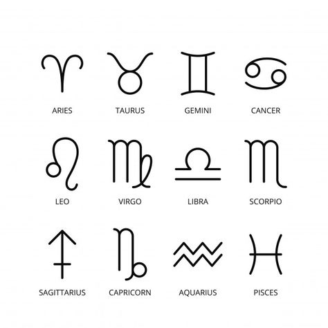 Tattoo Of Zodiac Signs, Simple Tattoos Zodiac Signs, Birthday Sign Tattoos, Mini Zodiac Sign Tattoos, Zodiac Signs Tatoos Ideas, Flash Tattoo Zodiac, Cute Zodiac Signs Tattoos, Small Tattoo Ideas Zodiac Signs, Zodiac Signs Doodles