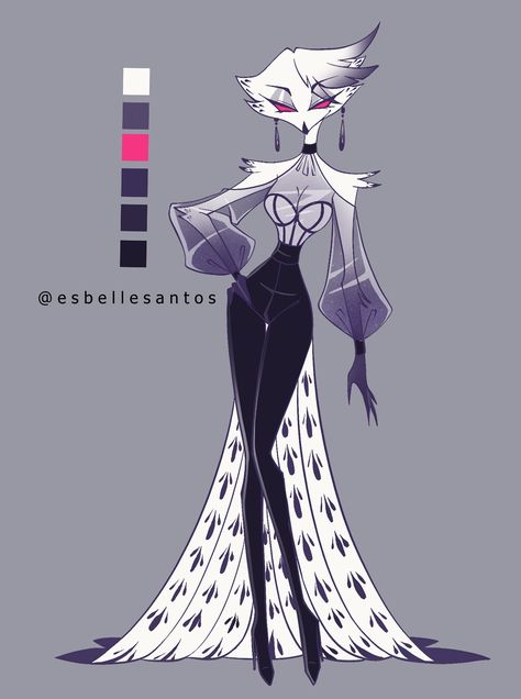 Owl Helluva Boss Oc, Sinner Oc Helluva Boss, Hazbin Hotel Angel Oc Female, Moth Demon Oc Hazbin Hotel, Character Pallete, Helluva Boss Body Base Oc, Helluva Boss Oc Base Owl, Helluva Boss Goetia Oc Male, Goetia Oc Base