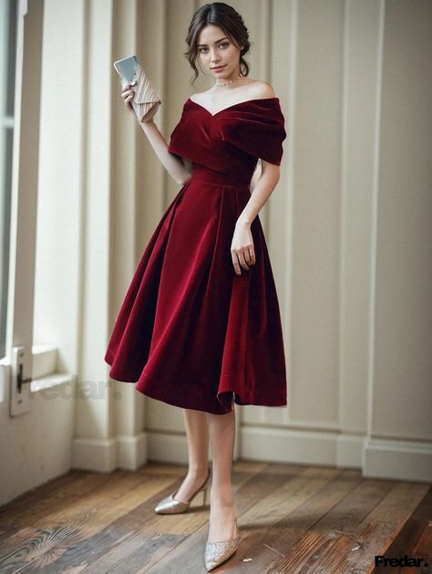 Fredar - Radiant Wedding Dress with Red Hues Elopement Dress Short, Red Silk Prom Dress, Pleated Wedding Dress, Red Wedding Gowns, Wedding Reception Outfit, Silk Prom Dress, Party Dress Classy, Reception Outfit, Satin Cocktail Dress