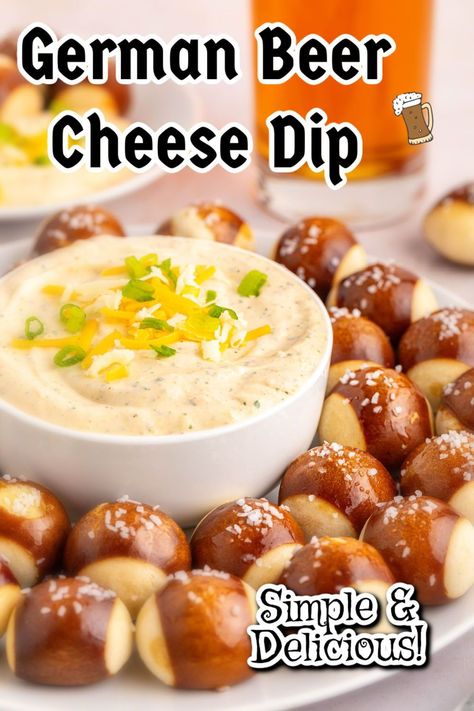 German Pretzels And Beer Cheese, Pub Style Beer Cheese Dip, German Cheese Dip For Pretzels, German Pretzel Dip, German Beer Cheese Dip Crockpot, German Dip Recipes, Guiness Beer Cheese Dip For Pretzels, German Pretzel Cheese Dip, Easy Octoberfest Appetizers