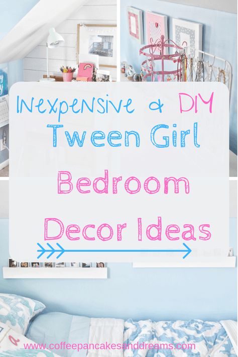 Preteen Bedroom, Girls Bedroom Makeover, Diy Girls Bedroom, Girl Bedrooms, Teen Girl Room, Office Office, Girl Bedroom Designs