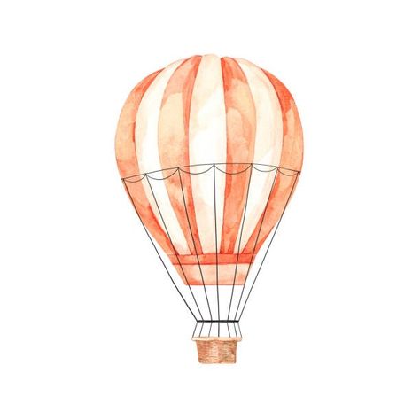 Hot Air Balloon Illustration, Balloon In The Sky, Children Tattoo, Hot Air Balloon Drawing, Holiday Poster Design, Fire Balloon, Flying Balloon, Skateboard Art Design, Balloon Illustration