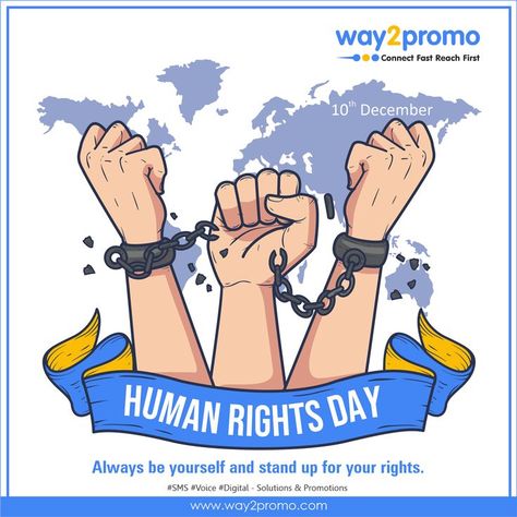 INTERNATIONAL HUMAN RIGHTS DAY✊🏻 Happy Human Rights Day on this glorious occasion. Always be yourself and stand up for your rights as everyone has the freedom to express themselves well. #Way2Promo #HumanRightsDay #HumanRightsDay2021 #humanbeing #human Happy Human Rights Day, Human Rights Poster, International Human Rights Day, Assembly Ideas, Happy Human, Human Rights Day, Educational Quotes, Always Be Yourself, Ideas For Drawing