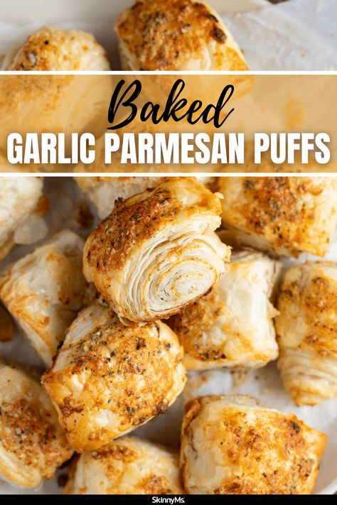 Baked Garlic Parmesan Puffs Baked Garlic Parmesan Puffs, Parmesan Puffs, Bland Diet Recipes, Baked Garlic, Food Crush, Garlic Mashed, Puff Pastry Recipes, Creamy Mashed Potatoes, Gravy Recipes