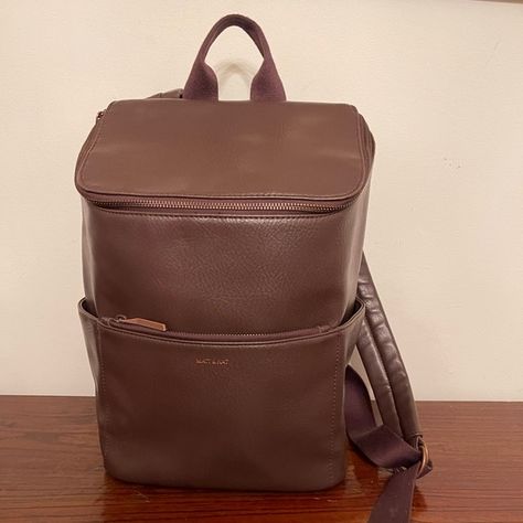 Matt and Nat backpack Matt And Nat Backpack, Brown Backpack, Matt And Nat, Brown Backpacks, Matt & Nat, Leather Backpack, Cruelty Free, Backpacks, Handbags