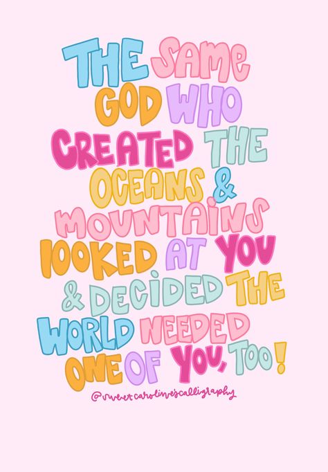 Bright and Colorful Print - Etsy Collage Wall Wallpaper, Unfinished Projects Quotes, Cute Christian Sayings Short, The Same God Who Created Mountains, Colorful Bible Verses Wallpaper, God Is So Good Quotes, Pictures To Put On Your Wall, Girly Bible Verse Wallpaper, Colorful Quotes Aesthetic