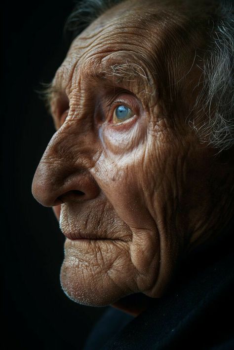 Old People Portraits, Old People Photography, Happy Old People, Old Eyes, Skin Shading, Male Face Drawing, Old Man Face, Old Man Portrait, Men's Portrait Photography