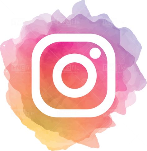 Social Media Logos Icons Png, Cute Instagram Logo, Instagram Logo Art, Instagram Logo Icons, Logo Instagram Aesthetic, Social Media Icons Aesthetic, Watercolor App Icons, Instagram Logo Aesthetic, Instagram Icon Aesthetic