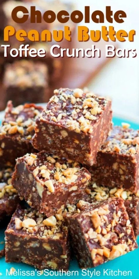 Peanut Butter Toffee, Bars Dessert, Toffee Crunch, Chocolate Peanutbutter, Dessert Halloween, Crunch Bars, Resep Brownies, Crunch Bar, Butter Toffee