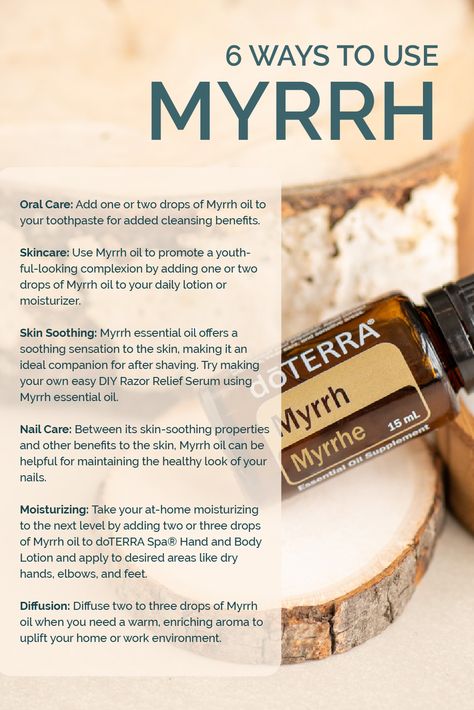 Did you know Myrrh has long been considered a valuable treasure around the world? Myrrh essential oil can help promote smooth, youthful-looking complexion. Myrrh Essential Oil Uses, Doterra Myrrh, Amber Essential Oil, Myrrh Oil, Myrrh Essential Oil, Emergency Essentials, Doterra Oil, Essential Oil Education, Esthetician Marketing