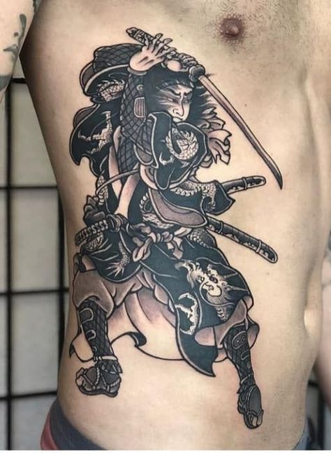 Irezumi Samurai, Ronin Tattoo, Japanese Warrior Tattoo, Traditional Japanese Tattoo Flash, Underarm Tattoo, Samurai Warrior Tattoo, Japanese Tattoos For Men, Colour Tattoo For Women, Tattoo Japanese Style