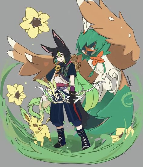 Pokemon Primarina, Wanderer Scaramouche, Pokemon Crossover, Pokemon Champions, Wild Pokemon, First Pokemon, Pokemon Eeveelutions, Pokemon Oc, Eevee Evolutions