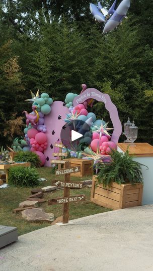 8.3K views · 1.6K reactions | Three rex birthday party - pink dino edition 🤭💖🦖 

Planning + Balloons : @bashify.co 
Rentals : @shagcarpetprops + @bigdpartyrentals 
Charcuterie : @latableraboards 
Pizza : @canerossotx 
Triceratops : dfwkidsparties 

#betterwithbashify #threerexparty #girldinosaurparty #girldinosaurbirthday #dinobirthday #dallasparty #dallaspartyplanner #dallasbirthday #dallaseventplanner | Dallas Event Planner | carolle_et_son_petit_monde · Original audio Three Rex Birthday Party, Three Rex Birthday, Girl Dinosaur Party, Girl Dinosaur Birthday, Dino Birthday, Dinosaur Birthday, Party Planner, Event Planner, Dallas