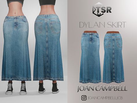 Sims 4 Long Jean Skirt, Sims 4 Cc Long Skirt Patreon, Jean Skirt Sims 4 Cc, Sims 4 Jean Skirt, Long Skirt Sims 4 Cc, Sims 4 Denim Skirt, Sims 4 Long Skirt, Sims 4 Cc Bottoms, Sims 4 Cc Pants