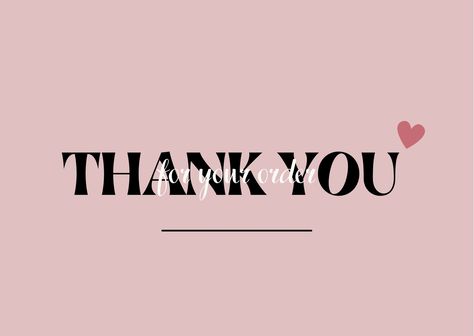 Thank You Card Design Aesthetic, Thank You Card Design, Online Shop Design, Thank You Customers, Thank You Card Template, Change Of Address, Blackpink Photos, Pink And Black, Black Aesthetic