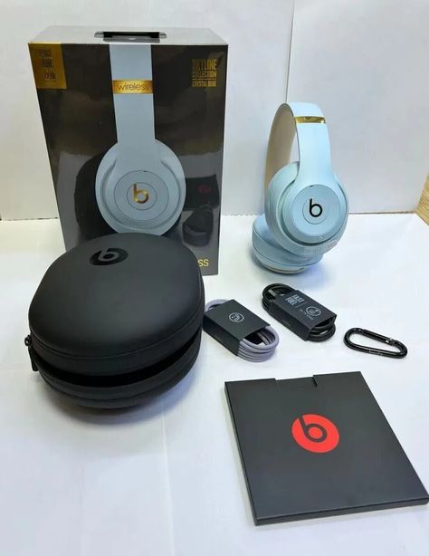 Beats By Dr Dre Studio3 Wireless Headphones - Brand New and Sealed U Pick Color | eBay Over The Ear Headphones, Dre Headphones, Beats Studio, Beats By Dre, Audio Headphones, Ear Headphones, Crystal Blue, The Ear, Wireless Technology