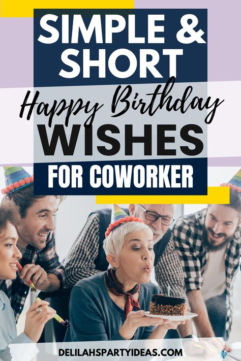 Let your coworker know you're thinking of them on their special day with these happy birthday wishes! Whether you're sending a funny message or a heartfelt sentiment, these wishes are sure to make their day brighter. Share these birthday wishes to show your coworker how much you value their friendship and camaraderie. Happy Birthday Funny Coworker, Employee Birthday Wishes, Happy Birthday Wishes Coworker, Birthday Wishes For Colleague, Happy Birthday Massage, Happy Birthday Colleague, Happy Birthday Coworker, Short Happy Birthday Wishes, Birthday Wishes For Coworker