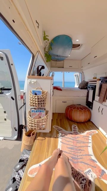 Van life| Camper Virals on Instagram: "From 1-3 which van on the beach would you choose? 🚐🏝 Follow: @campervirals 🚐 Do you want to convert a van? Click the link in Bio to join Vanlife Academy! Credits: van 1: @_gypsytribe_ van 2: @__the.dog.house__ van 3: @thehuntersvanlife #vanlife #vanlifestyle #vanlifeexplorers #vanlifemovement #vanlifecommunity #beachvibes #vanlifers #vanliving #vanconversion #homeiswhereyouparkit #homeonwheels #motorhome #campervan #tinyhouse #rvlife #buslife #campin Luxury Van Interior Design, Travelling In A Van, Surf Van Life, Camper Living Aesthetic, Beach Van Life, Van Life Interior Aesthetic, Van Life Clothes, Traveling In A Van, Van Life Decor