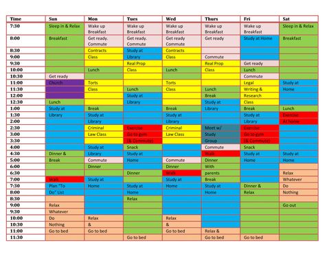 law school study routine School Study Schedule, Study Routine Schedule, Law School Study, Law School Organization, Mcat Study Schedule, Study Plan Template, Study Schedule Template, Law School Prep, Graduation Attire