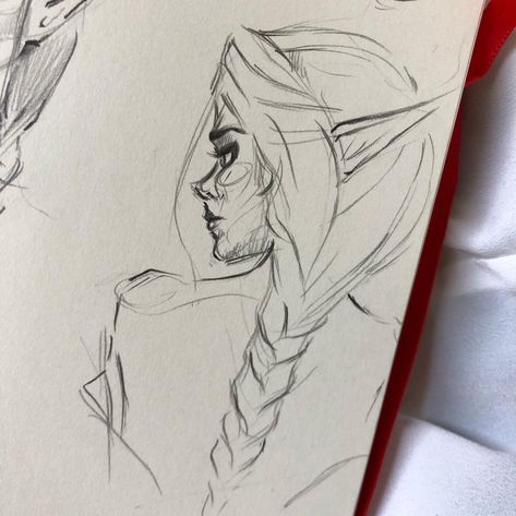 Elf Sketch, Sick Drawings, Elf Drawings, The Major Arcana, Arte Grunge, Sketching Drawing, Fantasy Drawings, Grunge Art, Art Corner