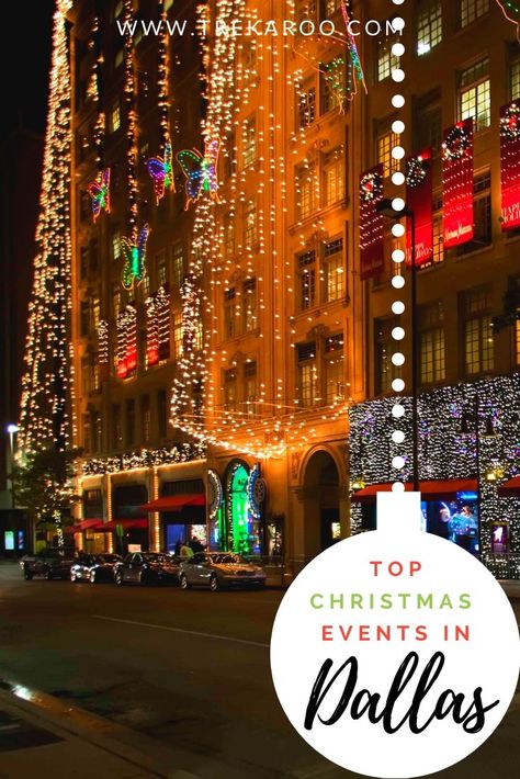 Dallas Christmas Bucket List, Christmas In Dallas Texas, Christmas Lights House, Dallas Christmas, Dallas Activities, Dallas Murals, 1990 Christmas, Dallas Things To Do, Christmas Texas