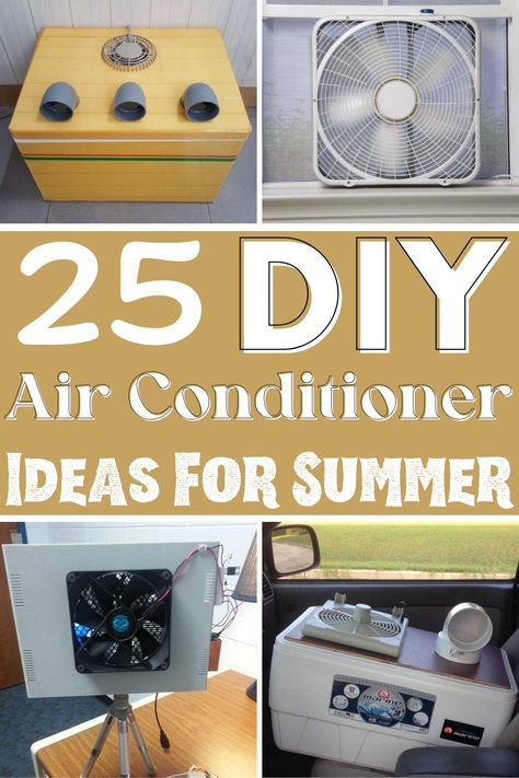 25 DIY Air Conditioner Ideas For Summer Bucket Air Conditioner, Homemade Air Conditioner, Tent Air Conditioner, Diy Air Conditioner, Diy Tent, Build A Greenhouse, Best Diy, Home Hacks, Stay Cool