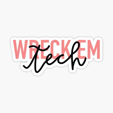 Texas Tech Logo, University Stickers, Tech Aesthetic, Texas Tech University, Stickers Redbubble, Texas Tech, Tech Logos, Amazon Logo, Sticker Design