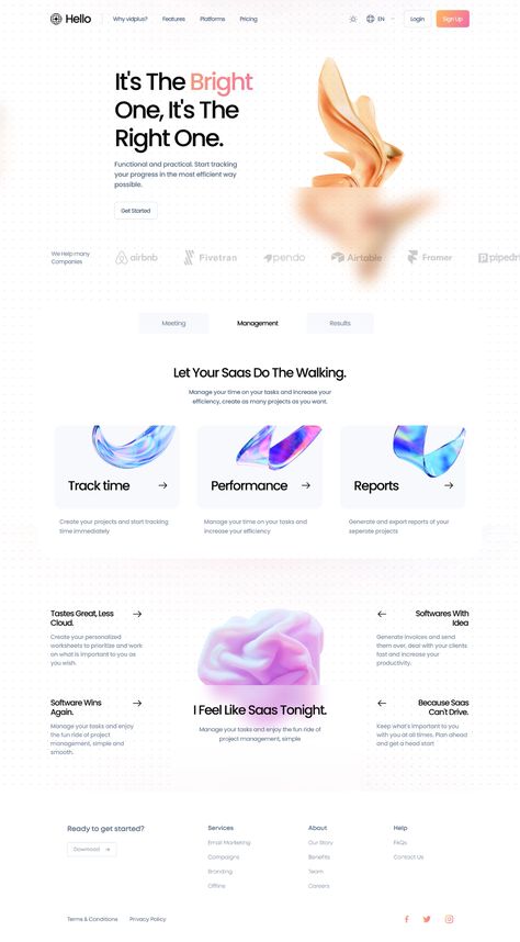 Software Web Design, Saas Website Design Landing Pages, Saas Website Design Inspiration, Saas Landing Pages, 3d Website Design, Tech Landing Page, Technology Website Design, Saas Website Design, Ui Landing Page